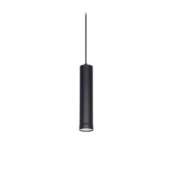 COLGANTE CANALS TUBO 1LUZ GU10 NEGRO