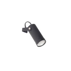 CABEZAL CANALS TUBO 1LUZ GU10 NEGRO