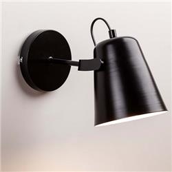 APLIQUEMETAL NEGRO MATE CON PANTALLA MOVIBLE E27 