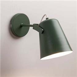 APLIQUEMETAL VERDE SECO CON PANTALLA MOVIBLE E27 