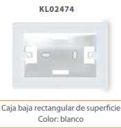 CAJA CABLE CANAL KALOP MINI 13X9X3,5  KL02474