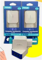 *CARGADOR USB INTELIGENTE X 3 - INOVA