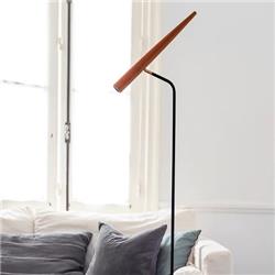 LAMPARA DE PIE CANUTI NEGRO GU10 MINIDICROICA DE LED 170CM ALTURA