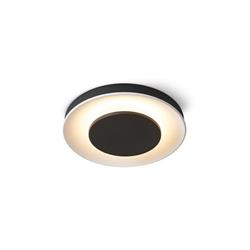 PLAFON FLAM NEGRO CIRCULAR DE ALUMINIO LED 28W 