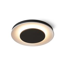 PLAFON FLAM NEGRO CIRCULAR DE ALUMINIO LED 36W 