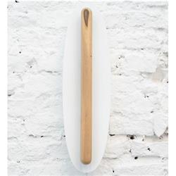 APLIQUE INDRA MADERA PETIRIBI + CHAPA PLEGADA BLANCA LED 6W 1000LM 3000K