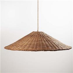 COLGANTE CAN RATTAN E27 68CM DIAMETRO X 17CM ALTURA