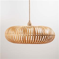 COLGANTE BAMBOO REDONDA GRANDE E27