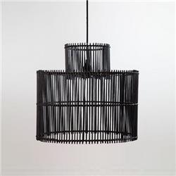 COLGANTE DE BAMBOO NEGRO E27 