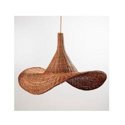 COLGANTE MAO RATTAN E27 70CM DIAMETRO X 30CM ALTURA