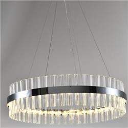 COLGANTE JAUREGUI ACERO INOXIDABLE LED 72W 3000K 60CM DIAMETRO