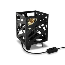 LAMPARA DE MESA RASTER NEGRO 1 LUZ E27