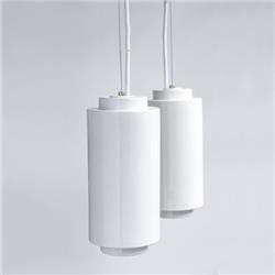 COLGANTE PRISMA CERAMICA BLANCO E27 12CM DIAMETRO X 26CM ALTURA