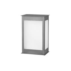 FAROL P.A MEDIANO HIERRO GRIS E27 17CM X 12CM X 23.5CM