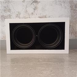 PLAFON AR111/2 CARDANICO BLANCO INTERIOR NEGRO 2LUCES AR111