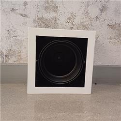 PLAFON AR111/1 CARDANICO BLANCO INTERIOR NEGRO 1LUZ AR111