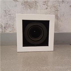 PLAFON DICRO/1 CARDANICO BLANCO INTERIOR NEGRO 1LUZ GU10