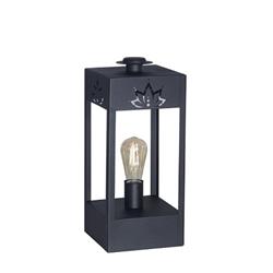 LAMPARA DE MESA FANAL 1 LUZ E27 33CM NEGRO