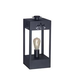 LAMPARA DE PIE FANAL ELECTRICO 1 LUZ E27 NEGRO