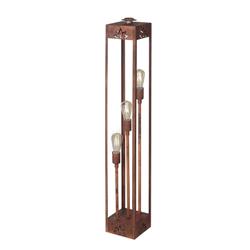 LAMPARA DE PIE FANAL ELECTRICO 3 LUCES E27 OXIDO 