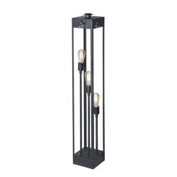 LAMPARA DE MESA FANAL 3 LUCES E27 121CM NEGRO