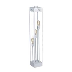 LAMPARA DE PIE FANAL ELECTRICO 3 LUCES E27 BLANCO
