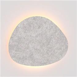 APLIQUE STONE CHICO FIELTRO GRIS CLARO LED 13W 2700K