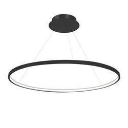 COLGANTE SATURNO NEGRO 120CM DIAMETRO 48W SUPER CALIDO 2700K 6900LM 220V