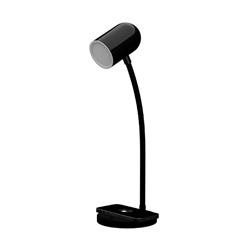 LAMPARA DE MESA SATURNO 4W NEGRO CARGA INALAMBRICA