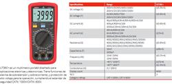 TESTER UT-39C+ 750V/20ACA-CC/2000uF/NCV/TEMP