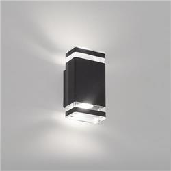 APLIQUE CHALTEN BIDIRECCIONAL ALUMINIO 2LUCES GU10 NEGRO