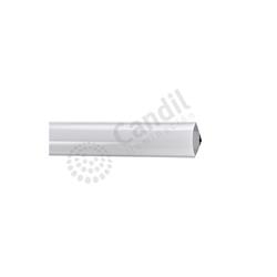 PERFIL ALUMINIO NEGRO DE APLICAR 2MT CON DIFUSOR POLICARBONATO (6,8MM ALTO X 14,4MM ANCHO)