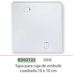 TAPA CIEGA P/CAJA CUADRADA 10X10 KD02122