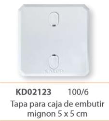 TAPA CIEGA P/CAJA MIGNON 5X5 KD02123