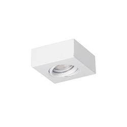 SEMI EMBUTIDO VEDIA CUADRADO BLANCO 1LUZ GU10