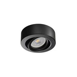 SEMI EMBUTIDO VEDIA REDONDO NEGRO 1LUZ GU10