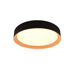 PLAFON HOLE M SIMIL MADERA/NEGRO DIMERIZABLE LED 36W 3000K 