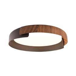 PLAFON TIGRA M SIMIL MADERA/NEGRO DIMERIZABLE LED 36W 3000K