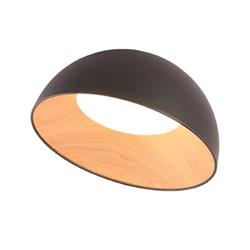 PLAFON KONG M SIMIL MADERA/NEGRO DIMERIZABLE LED 27W 3000K 