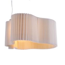 COLGANTE FLAG 60 S LED 14,7W 2700K BLANCO EXTERIOR / CRUDO INTERIOR 60,4CM DIAMETRO X 29CM ALTO