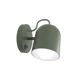 APLIQUE LAMPY VERDE E27 12CM ANCHO X 17CM LARGO X 15CM ALTO