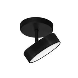 APLIQUE EGOS SUSTENTABLE NEGRO 1 LUZ LED 6W CALIDO