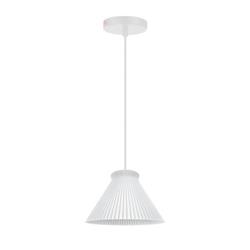 COLGANTE MISHA SMALL POLIMERO BLANCO 1 LUZ E27 18CM DIAMETRO