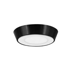 PLAFON FIT SUSTENTABLE SMALL NEGRO 1 LUZ LED 6W