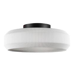 PLAFON RENU SLIM BLANCO 45CM DIAMETRO DIFUSOR ACRILICO BASE NEGRA 3 LUCES E27