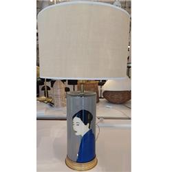 LAMPARA DE MESA VIETNAM CON PANTALLA  E27