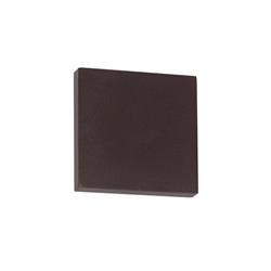 APLIQUE PARDE CUADRADO 1800 ALUMINIO NEGRO 2XG4 IP44 