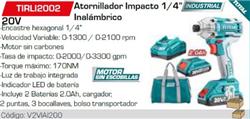 KIT LLAVE ATOR.IMPACTO 1/4INAL.TIRLI2002