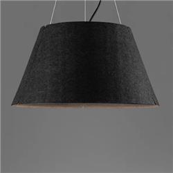 COLGANTE SHADE MEDIANO FIELTRO GRIS OSCURO EXTERIOR - GRIS CLARO INTERIOR E27