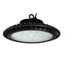 CAMPANA UFO ALUMINIO NEGRO POWER LED 150W 5000K Ø285x122MM 19500LM IP65